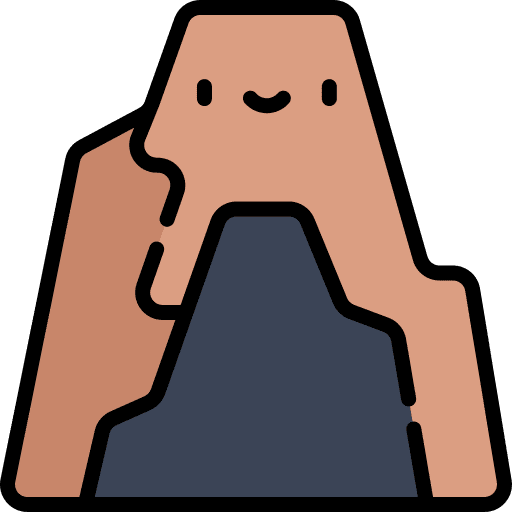 Cave nature cave shelter icon