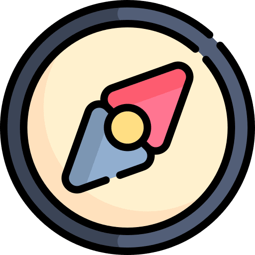 Compass compass cardinal points orientation icon