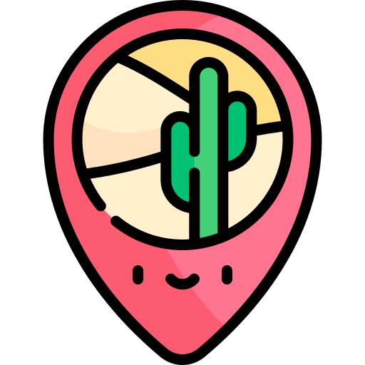 Location location landscape cactus icon
