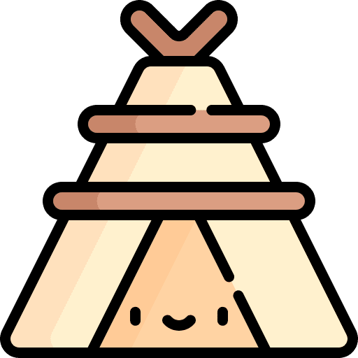 Tent triangular buildings tent icon