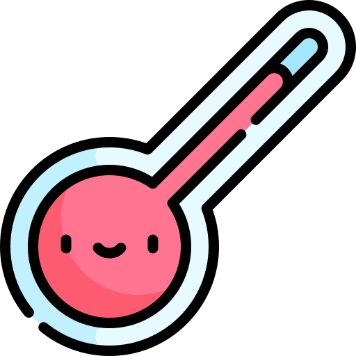 Thermometer fahrenheit hot celsius icon