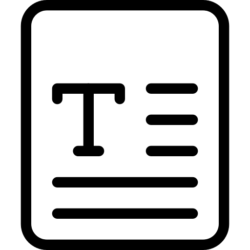 Text format dem file sheet document icon