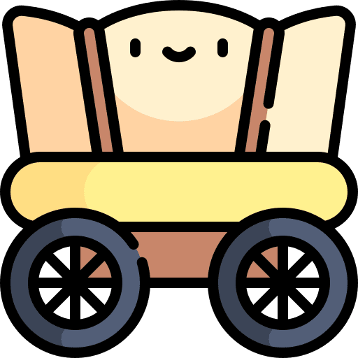 Wagon antique western wagon icon