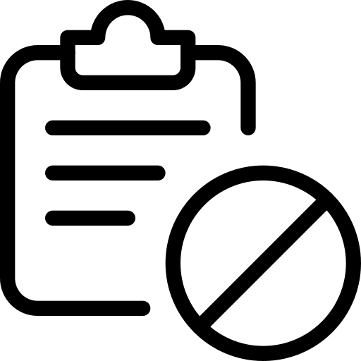 Banned files and folders record book pencil icon