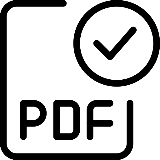 Checked document interface file icon