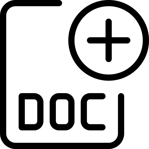 Add word document word doc docs icon