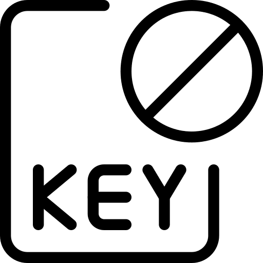 Blocked storage private data icon