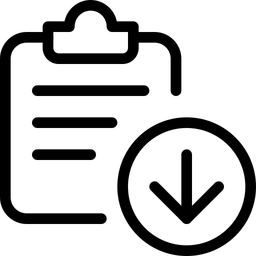 Download clipboard download education icon