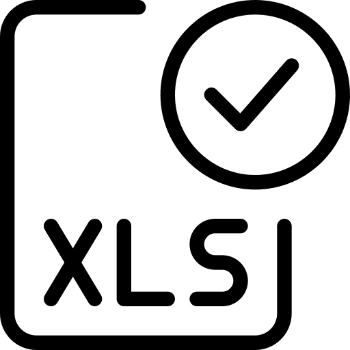 Approve file extension digital professions and jobs icon