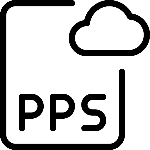 Cloud computing pps professions and jobs pps file icon