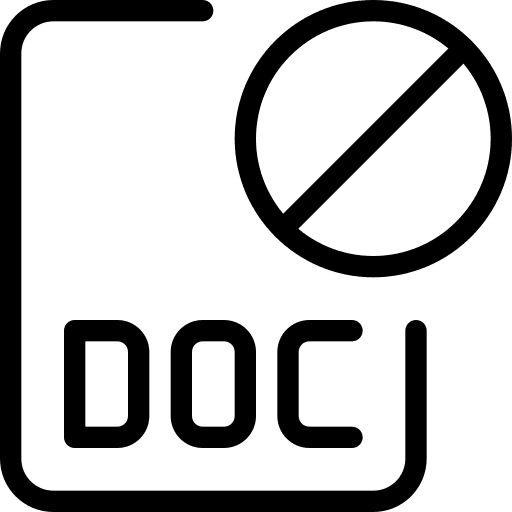 Deleted doc file word doc doc file format icon