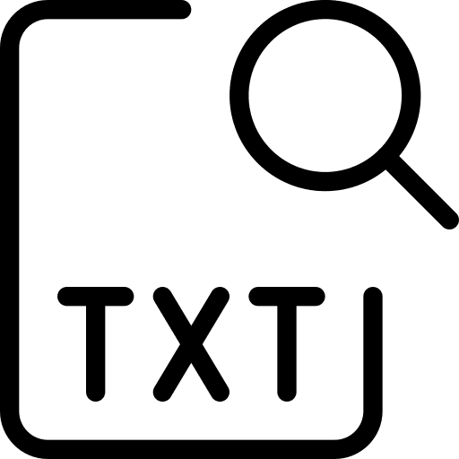 Find file extension write file format icon