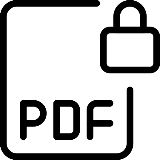 Padlock document type padlock icon