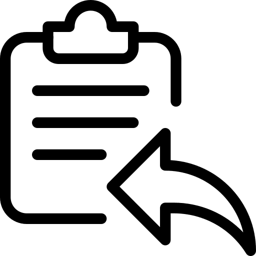 Reply pencil checklist record book icon