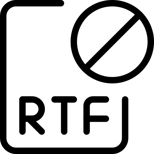 Blocked blocked extension text formatting icon