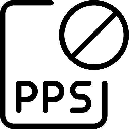 Blocked pps file pps file format pps extension icon