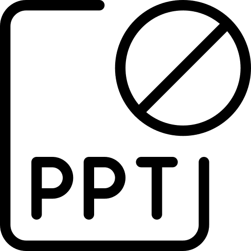 Blocked ppt format powerpoint interface icon