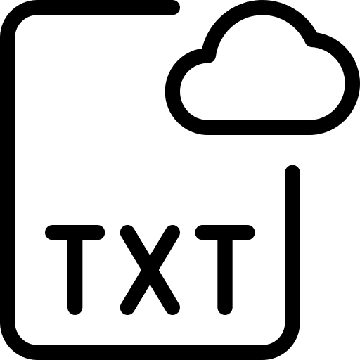 Cloud write digital text icon