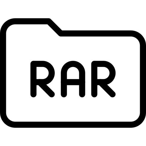 Folder rar symbol rar format rar icon