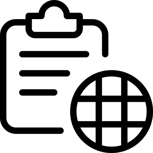 Global professions and jobs register file icon