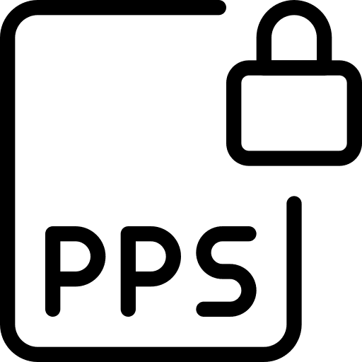 Lock pps file format professions and jobs pps icon