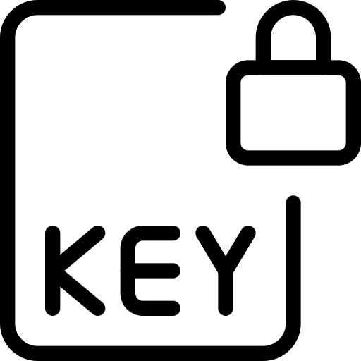 Locked file locked authentication icon