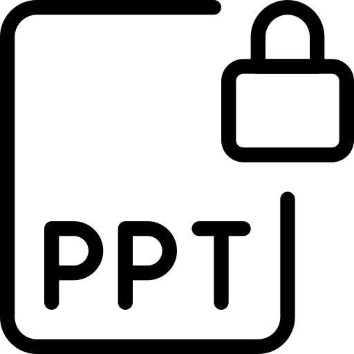 Locked locked powerpoint ppt file icon