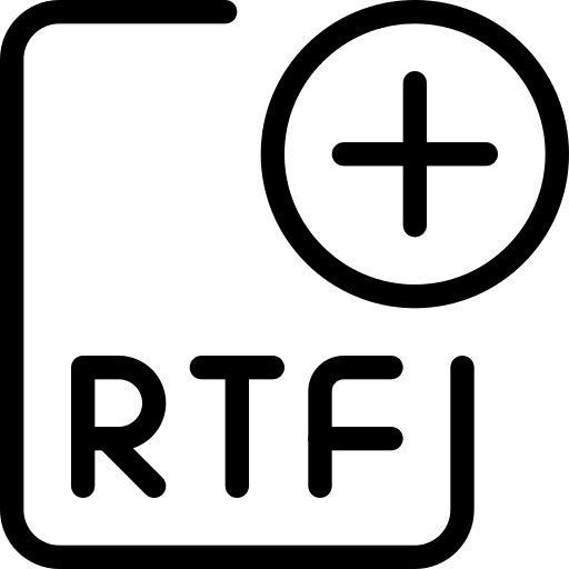 New new rtf file extension icon