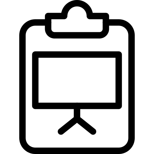 Presentation presentation checklist notes icon