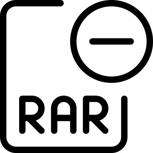Remove rar file format roshal archive compressed rar format icon