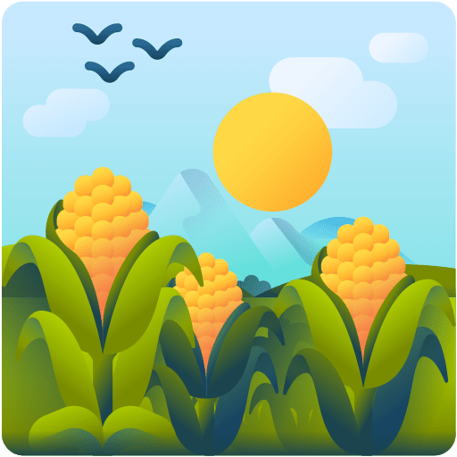 Corn rural vegetarian healthy food icon