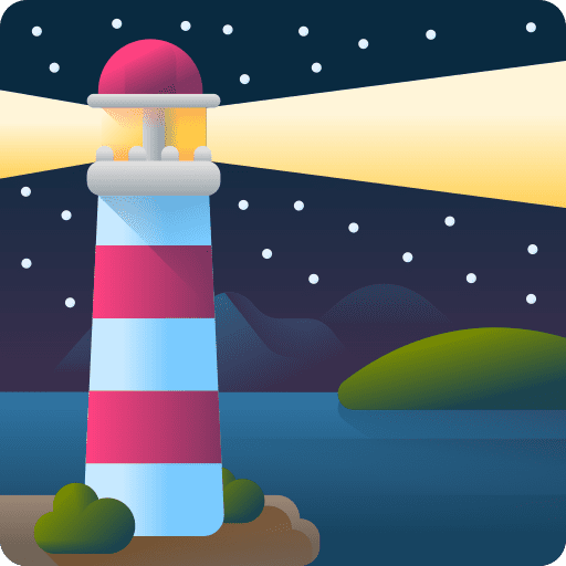 Lighthouse beach navigation lighthouse icon