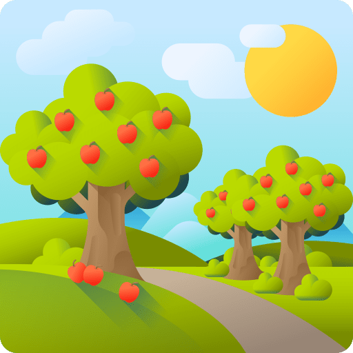 Apple tree apple tree farming and gardening botanical icon