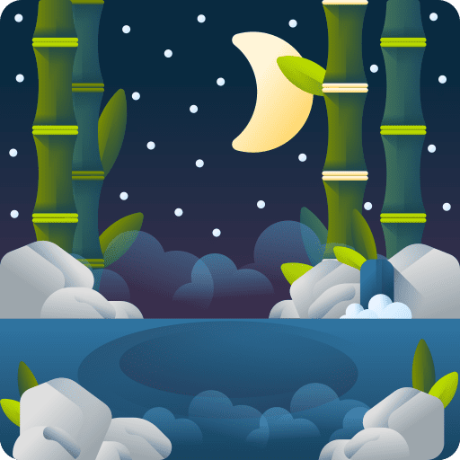 Bamboo lake wellness chinese icon