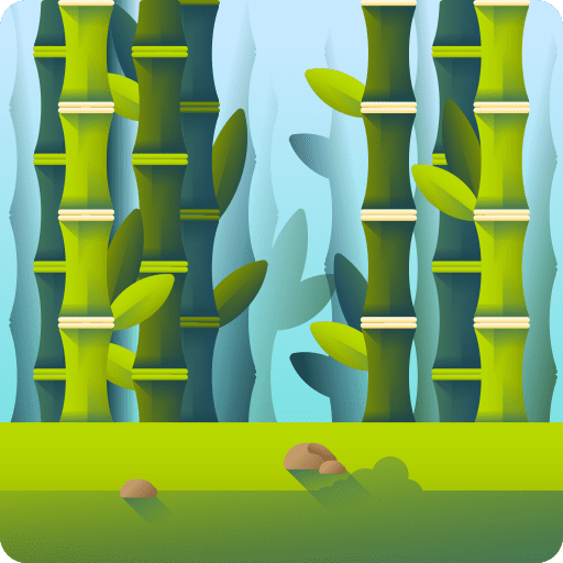 Bamboo wellness plant chinese icon