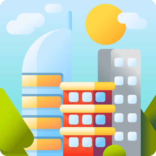 Buildings urban architecture and city architecture icon