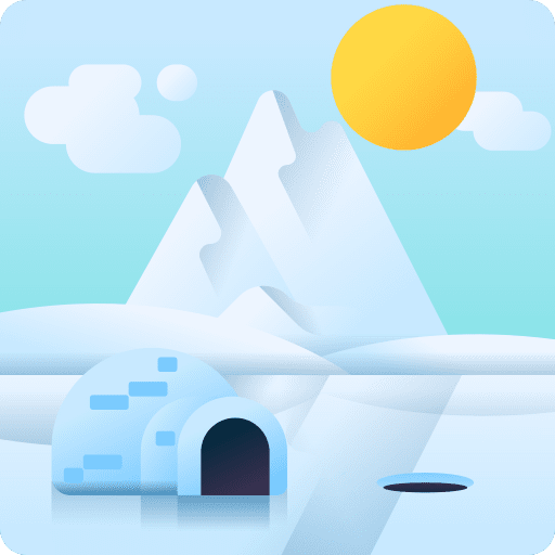 Igloo eskimo igloo construction icon