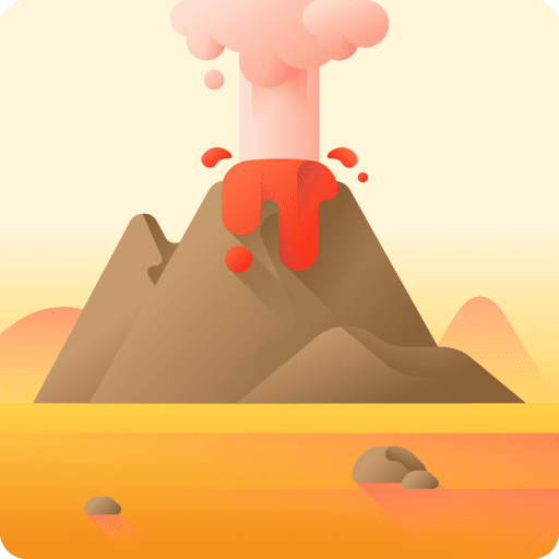 Volcano maps and location nature cultures icon