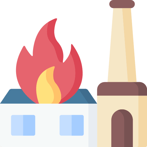 Fire security construction flame icon