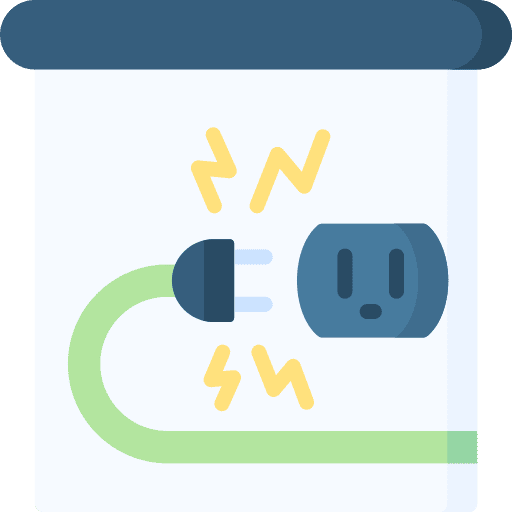 Electricity electronics electricity accident icon