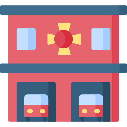 Fire department department truck buildings icon