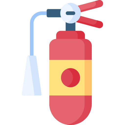 Fire extinguisher industry safety security icon