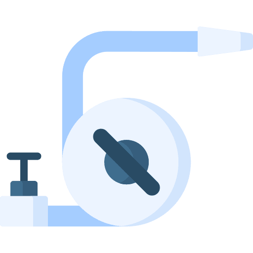 Fire hose farming and gardening fire hose emergency icon