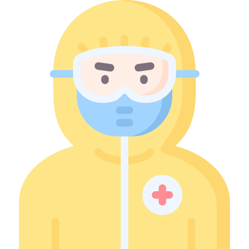 Hazmat ppe coronavirus protection icon