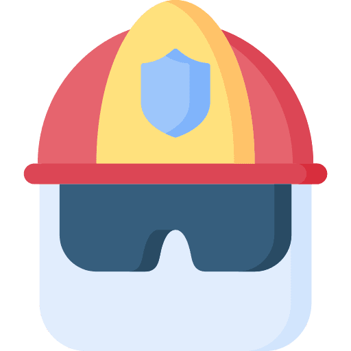 Helmet firefighter protection firefighter helmet icon