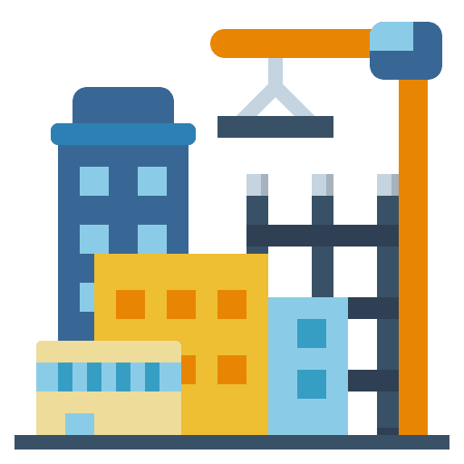 Real estate architecture property city icon