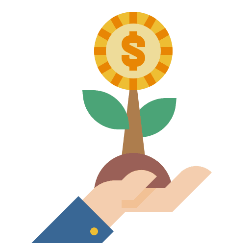 Profit business and finance investment money icon