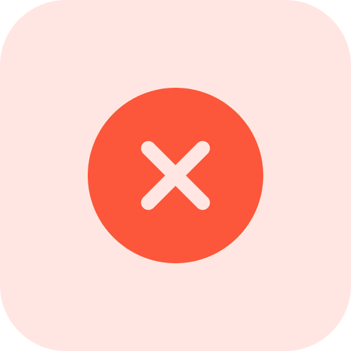 Delete delete cross circle icon
