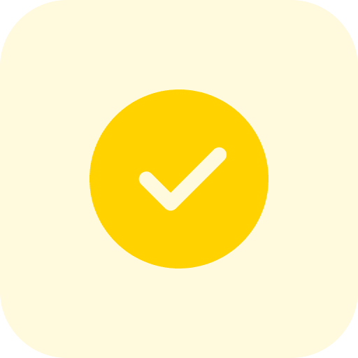 Tick mark haken v symbol icon