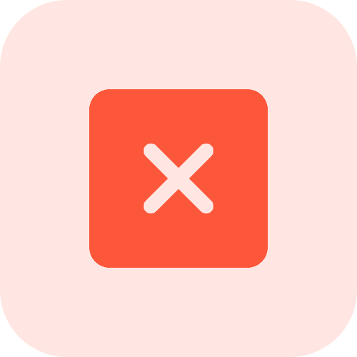Erase remove quit button icon